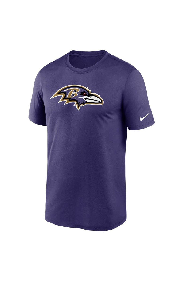 Nike Men's Nike Purple Baltimore Ravens Logo Essential Legend Performance T-Shirt, Alternate, color,