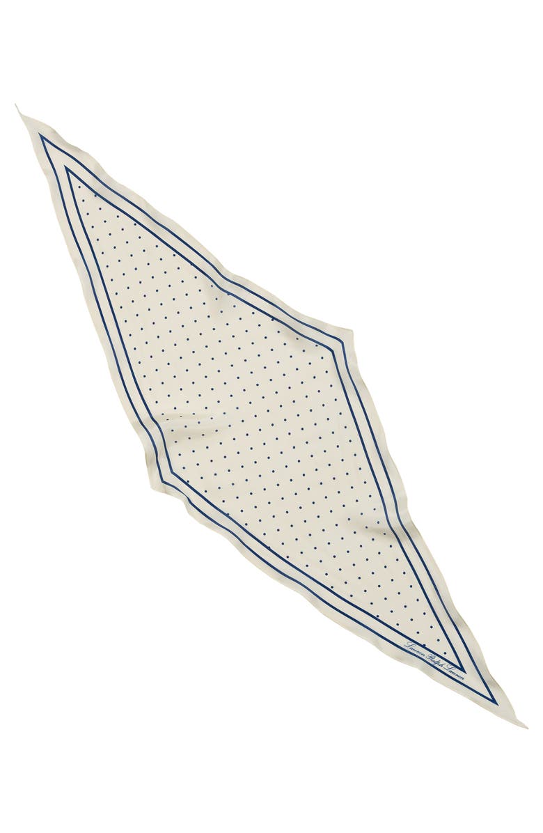 Lauren Ralph Lauren Dot Silk Diamond Scarf, Main, color, 