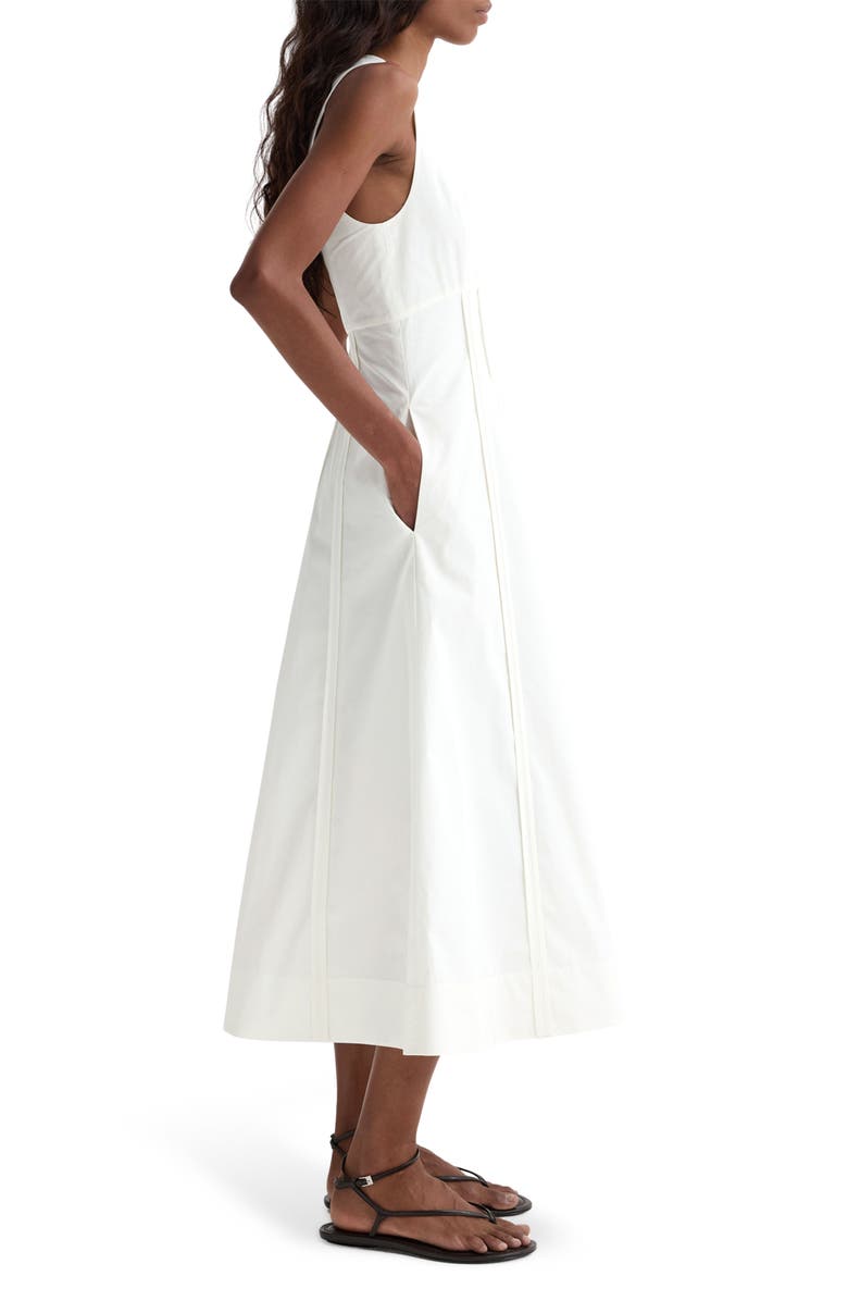 Róhe Sculptural Waist Poplin Maxi Dress, Alternate, color, 