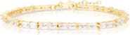 SPHERA MILANO Baguette Cut Cubic Zirconia Tennis Bracelet
