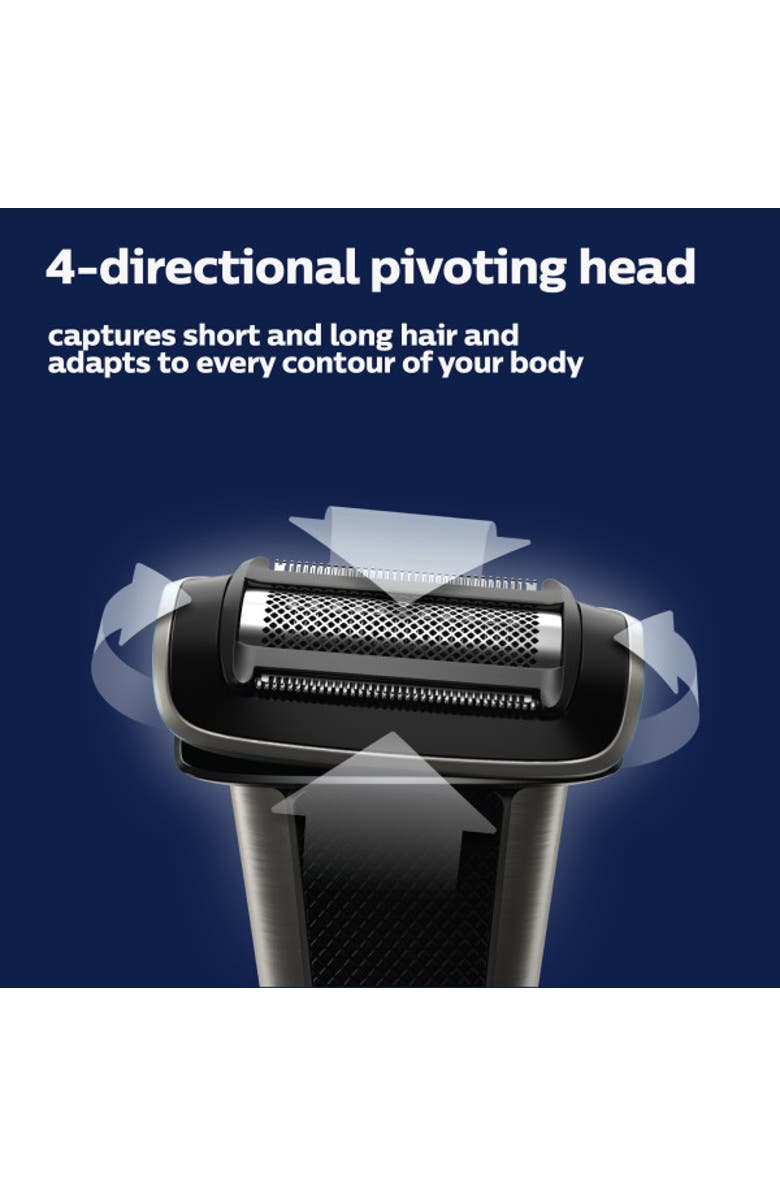 Philips Norelco Bodygroom Series 7000 Body & Manscaping Trimmer & Shaver,  Showerproof, Alternate, color, Silver