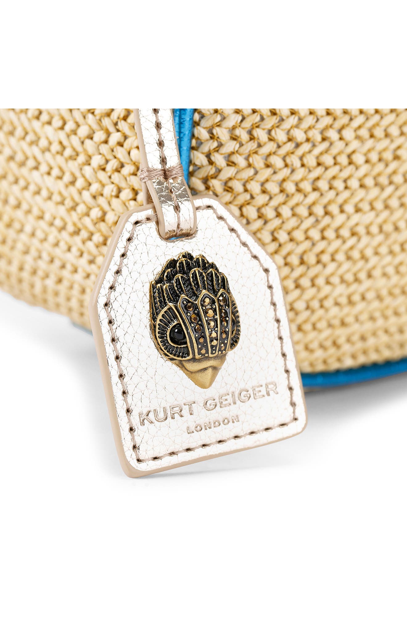 Kurt Geiger London Small Southbank Cotton Canvas Camera Crossbody Bag, Alternate, color, Beige Oth