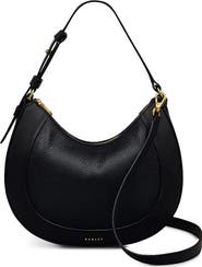 Radley Merchant Hall Small Crescent Leather Shoulder Bag