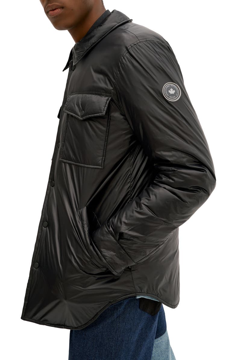 Noize Ross Insulated Shirt Jacket, Alternate, color, Black