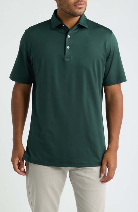 Solid Summer Comfort Performance Jersey Golf Polo