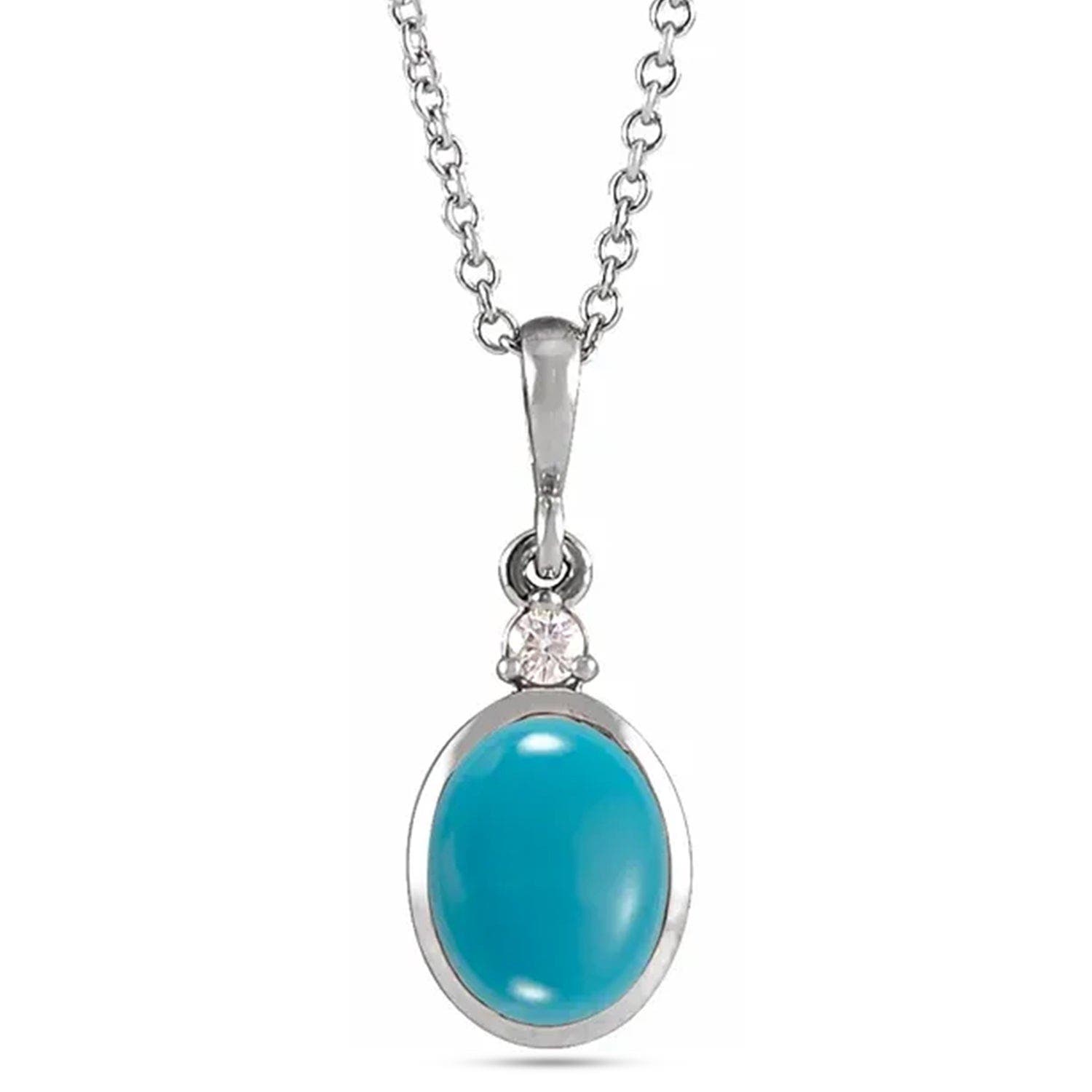 Turquoise, White Gold