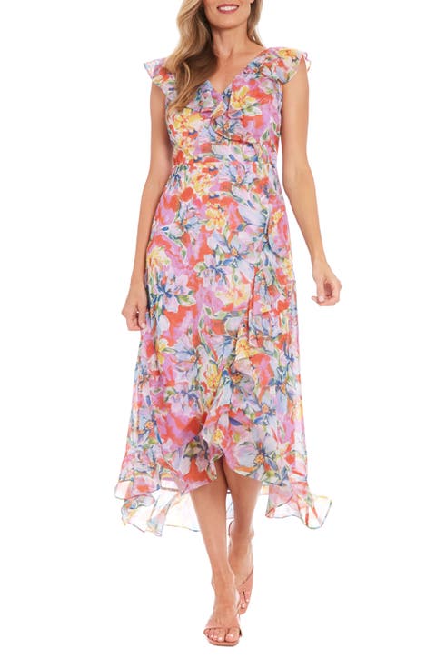 Floral Ruffle Maxi Dress
