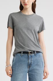 Nordstrom Pima Cotton Slub Crewneck T-Shirt