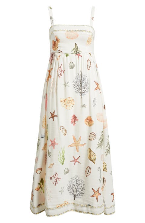 Printed Midi Sundress