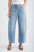 SPANX® Lightweight High Waist Barrel Leg Jeans