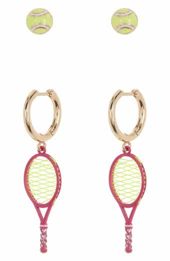 BaubleBar Tennis Mismatched Enamel Earrings