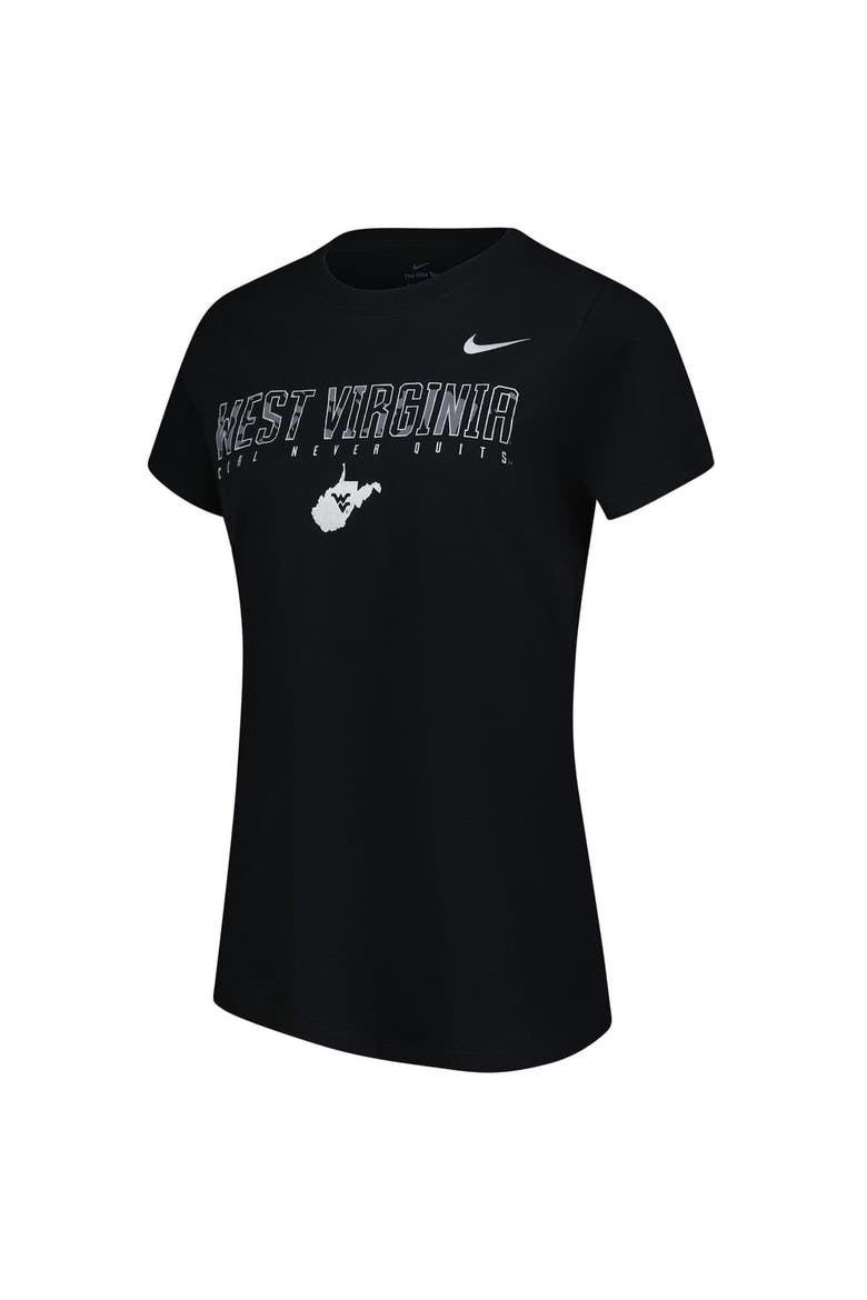 Women's Nike Black West Virginia Mountaineers Coal Never Quits T-Shirt, Alternate, color, Black
