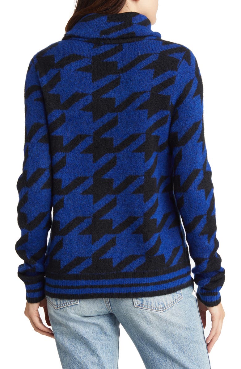 VERO MODA Kimberly Houndstooth Roll Neck Sweater, Alternate, color,