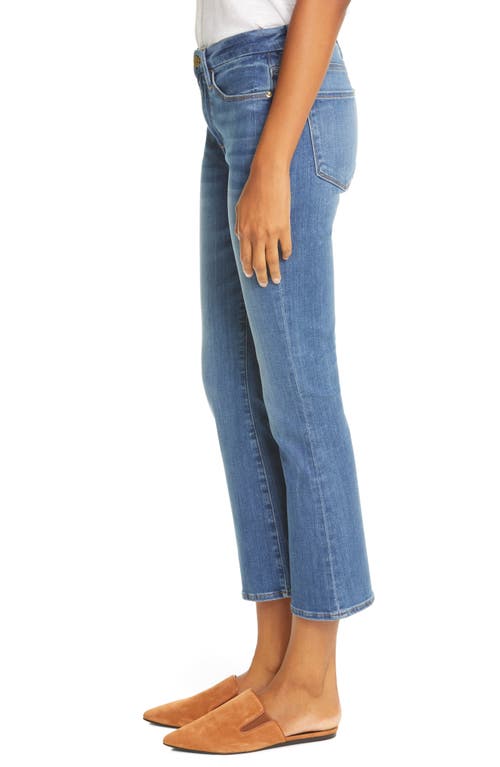 Frame Le Pixie Italien Straight Denim In Pure Blue In Poe