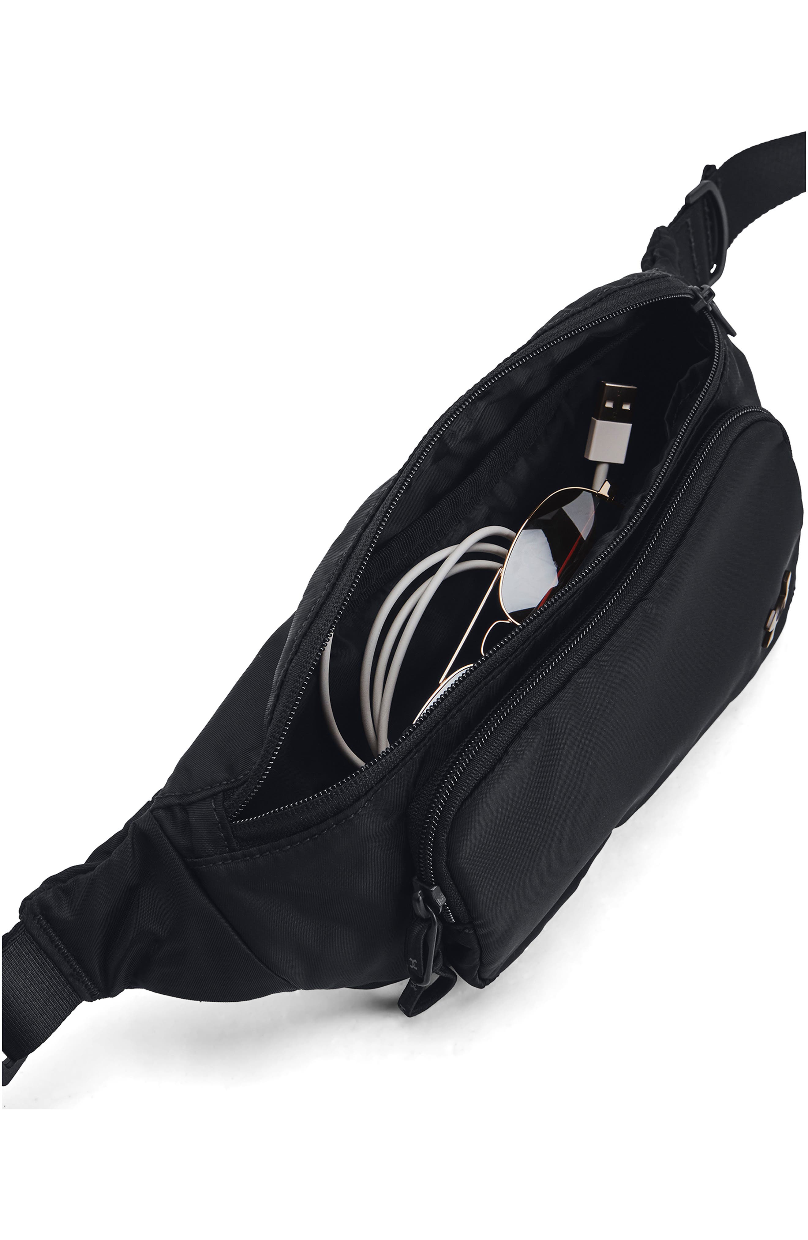 Under Armour Studio Water Repellent Crossbody Bag, Alternate, color, Black / / Black