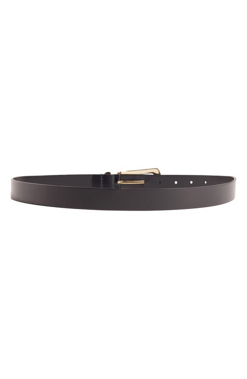 Favorite Daughter The Jordan Leather Belt In Dark Brown/gold