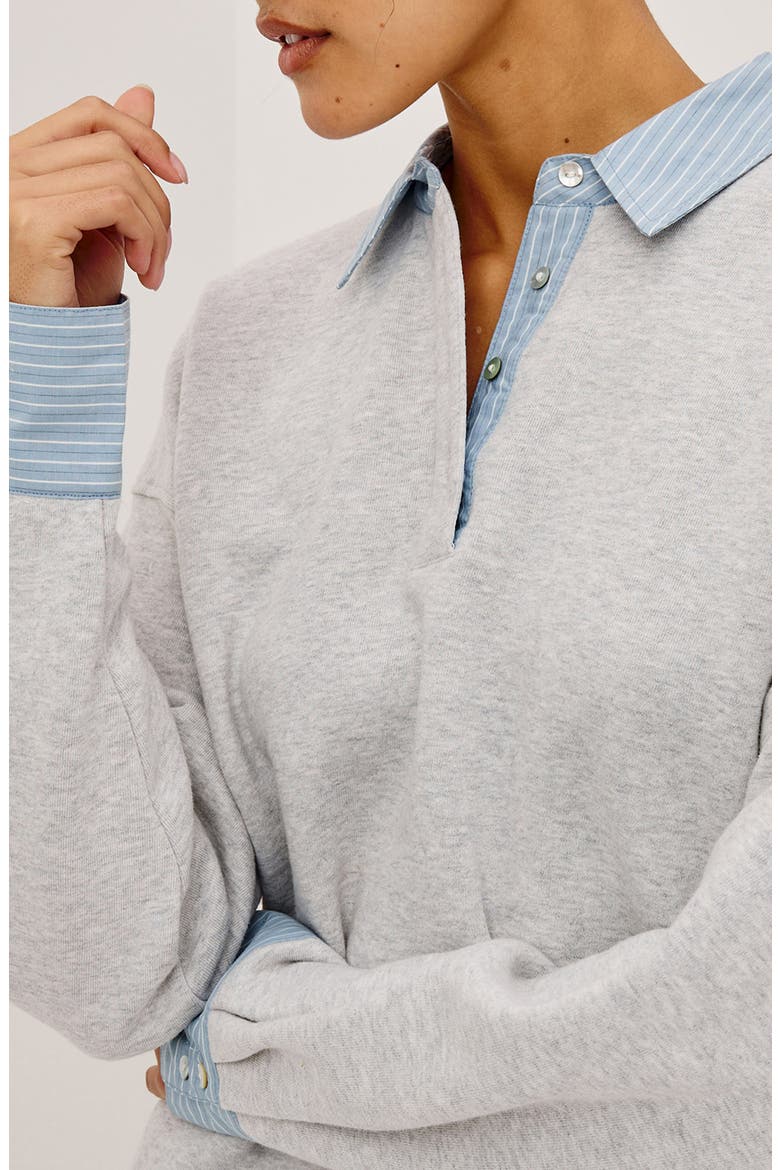 Zavier Cotton Sweatshirt, Alternate, color, HEATHER GREY