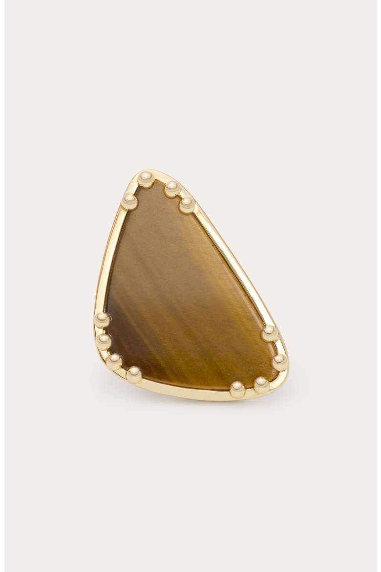 Cleo Tiger's Eye Statement Ring, Alternate, color, GOLD