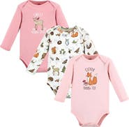 Touched by Nature Organic Long-Sleeve Bodysuit 3Pk
