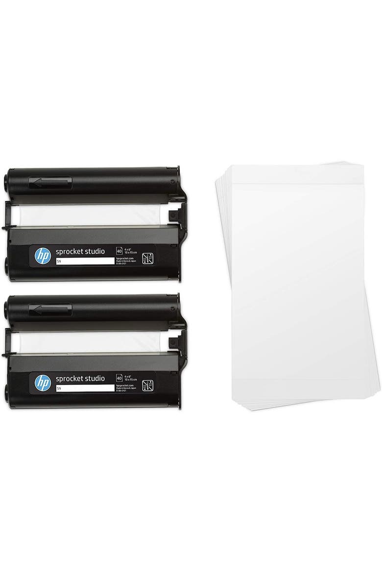 Photo Paper and Cartridges Compatible with Sprocket Studio Printers, Alternate, color, White