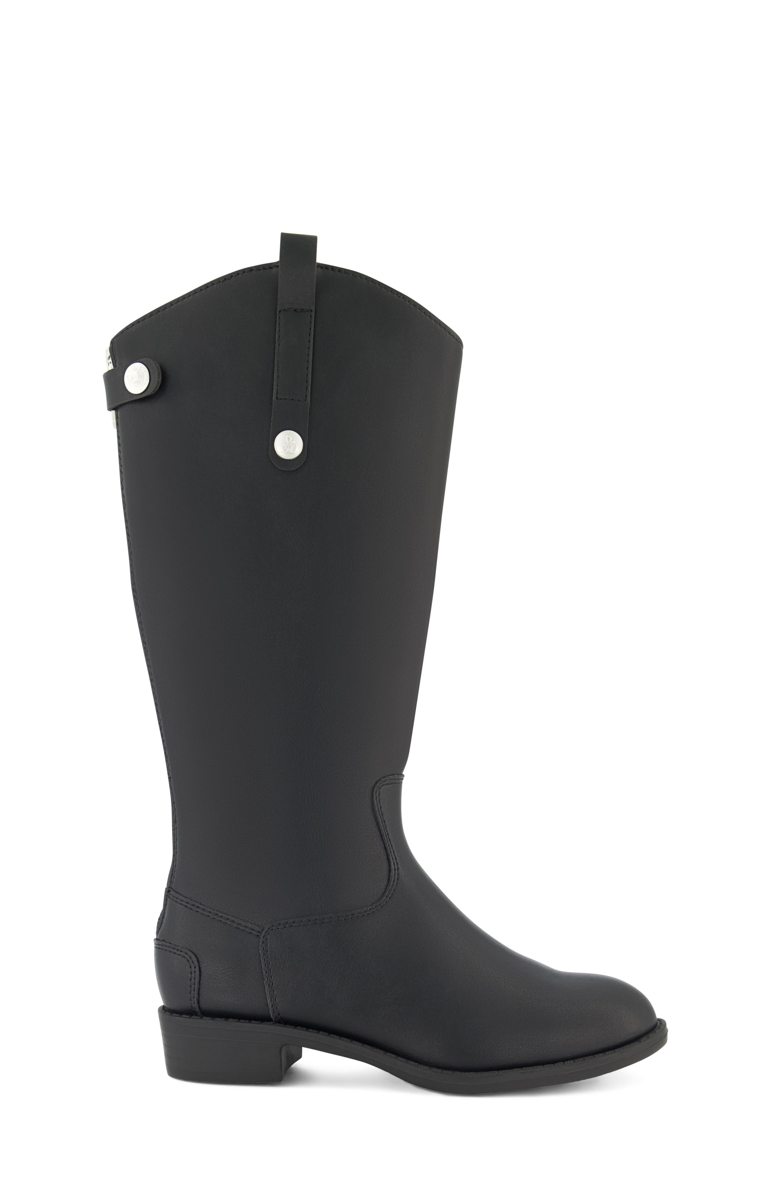 Kids' Equestrian Penny Boot, Alternate, color, BLACK
