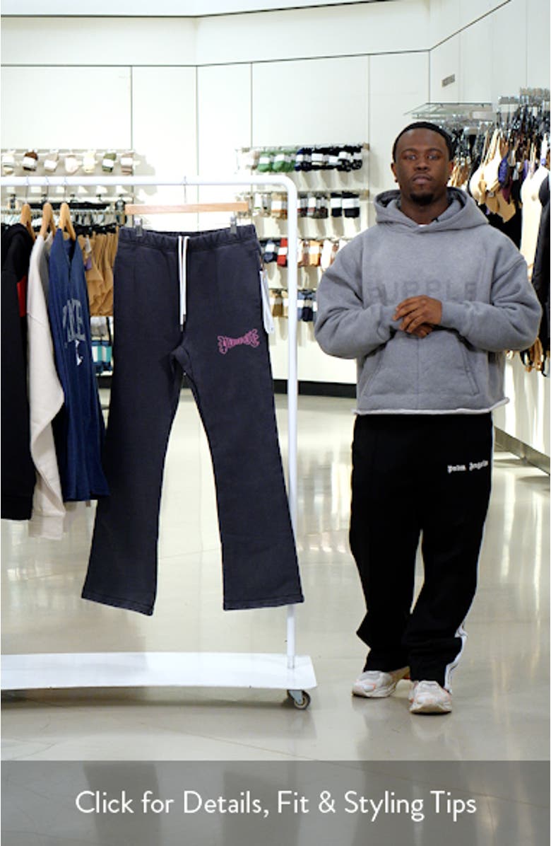 Cotton Fleece Flare Pants, sales video thumbnail