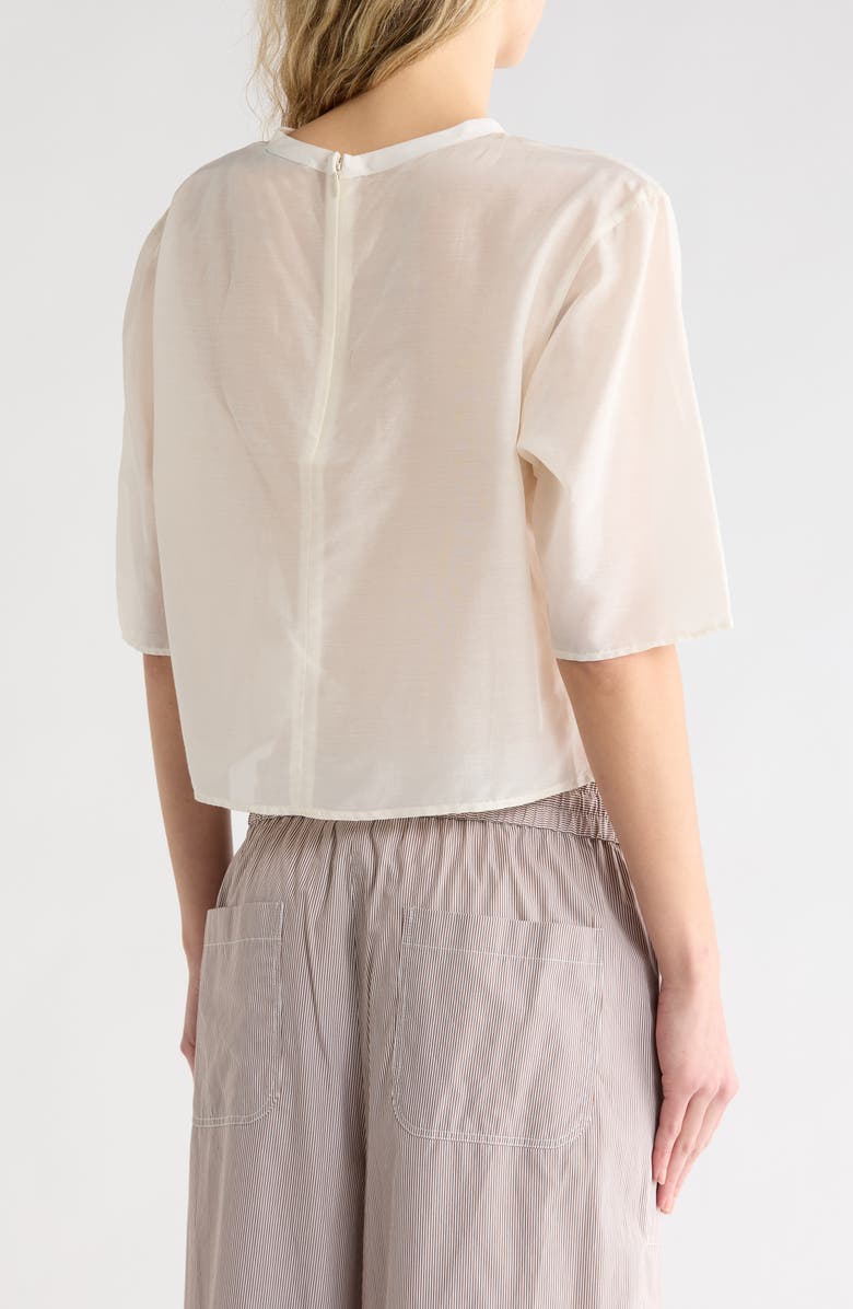 TWP New Ex Short Sleeve Crop Top, Alternate, color, 