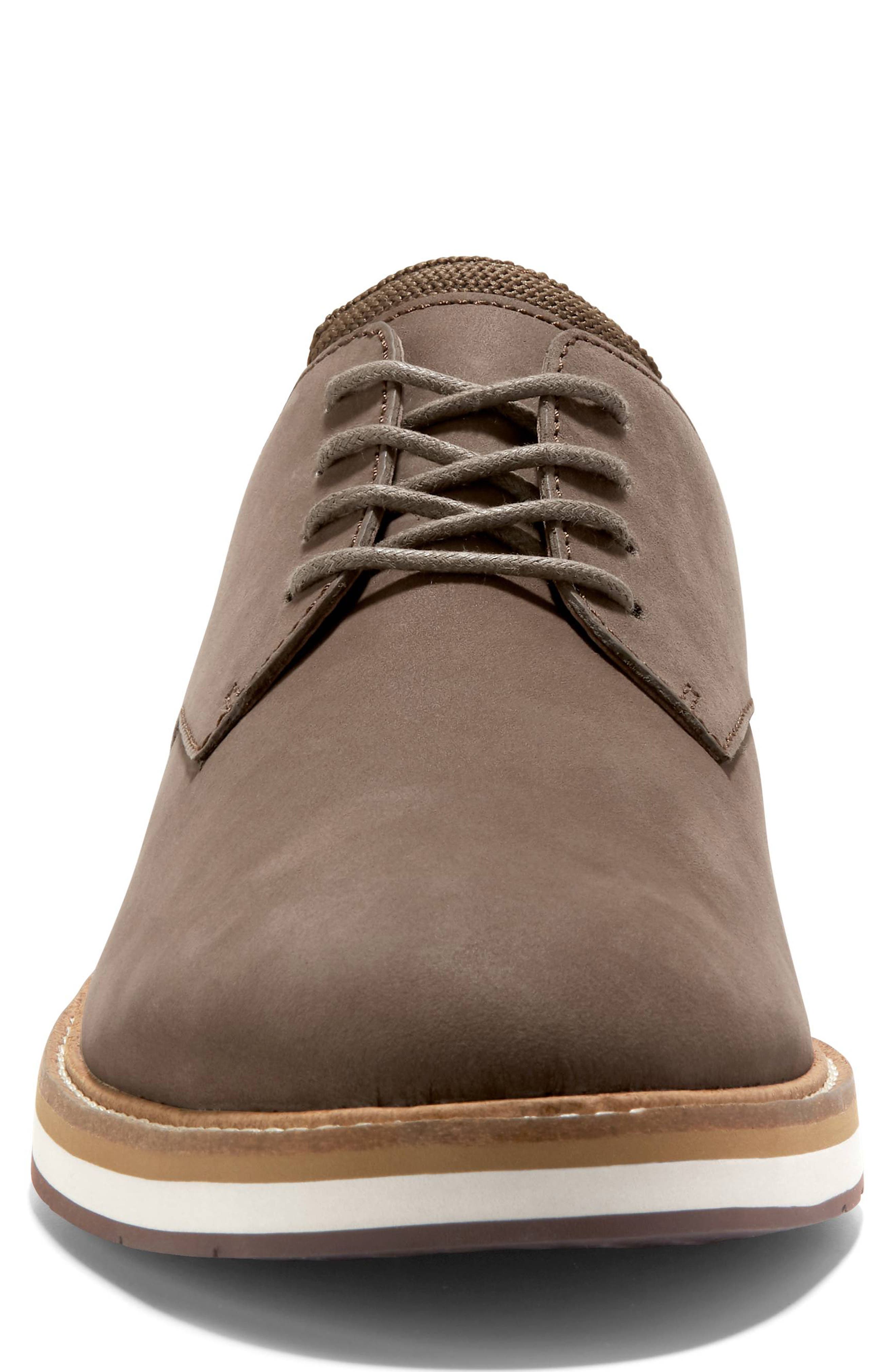 Cole Haan Osborn Plain Toe Derby, Alternate, color, Truffle Nubuck / Ivory