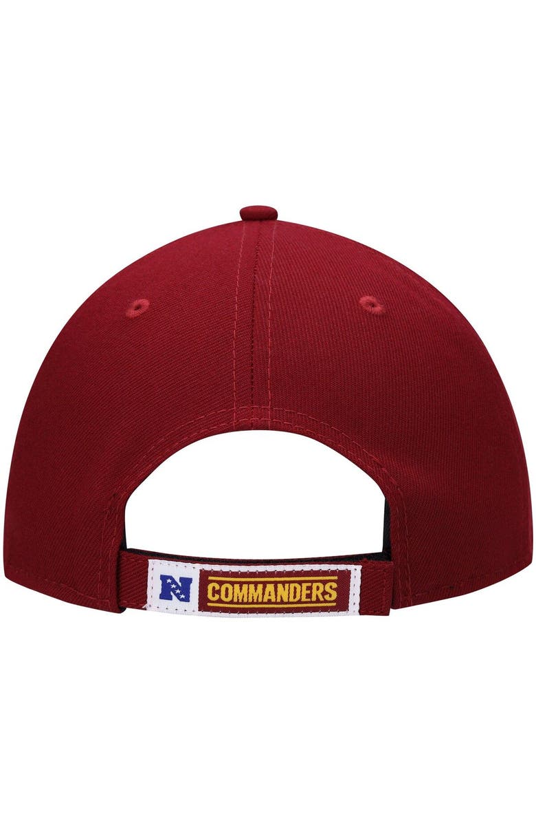 New Era Men's New Era Burgundy Washington Commanders Logo The League 9FORTY Adjustable Hat, Alternate, color, 