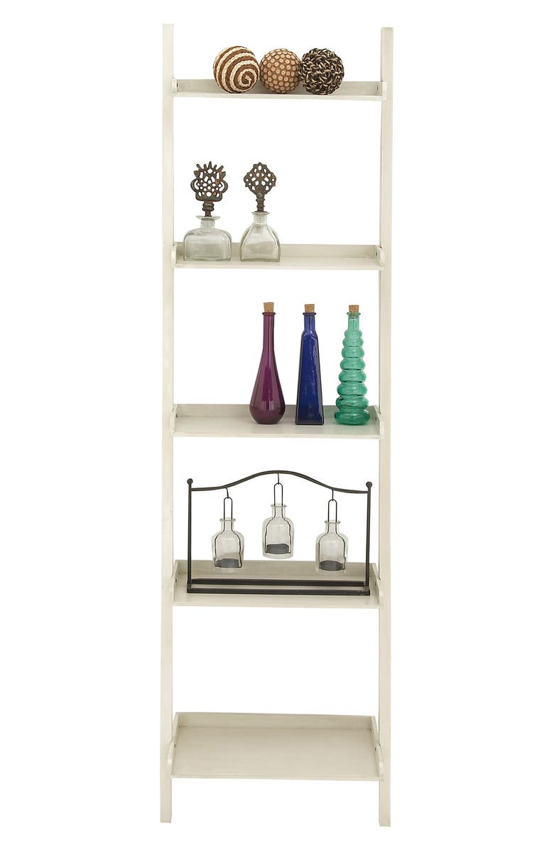 UMA White Traditional Shelving Unit, Alternate, color,