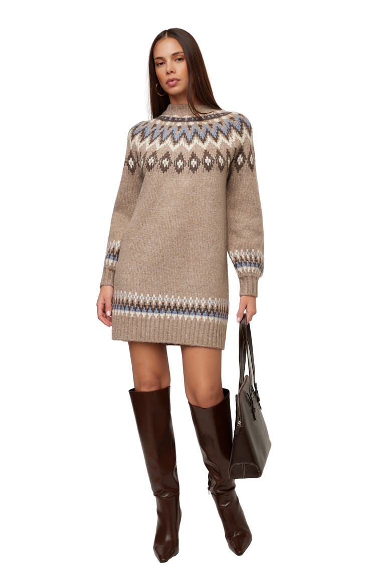Vera Jacquard Sweater Dress, Alternate, color, MULTI