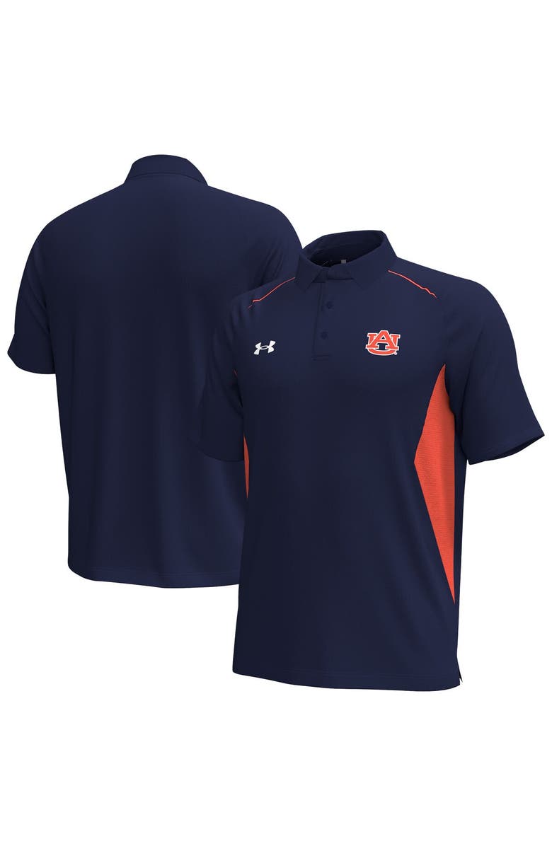 Under Armour Men's Under Armour  Navy Auburn Tigers Title Performance Polo, Alternate, color, Navy
