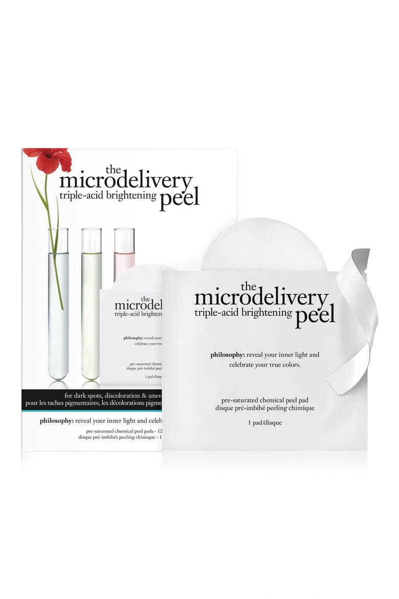 the microdelivery triple-acid brightening peel pads, Main, color, NO COLOR