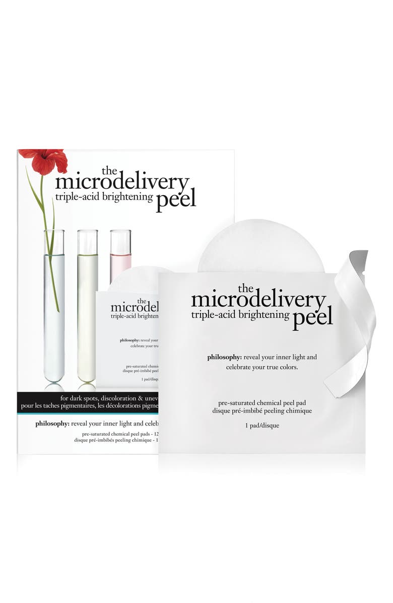 philosophy the microdelivery triple-acid brightening peel pads, Main, color, 