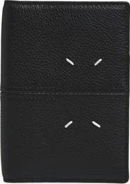 Maison Margiela Grained Leather Passport Holder