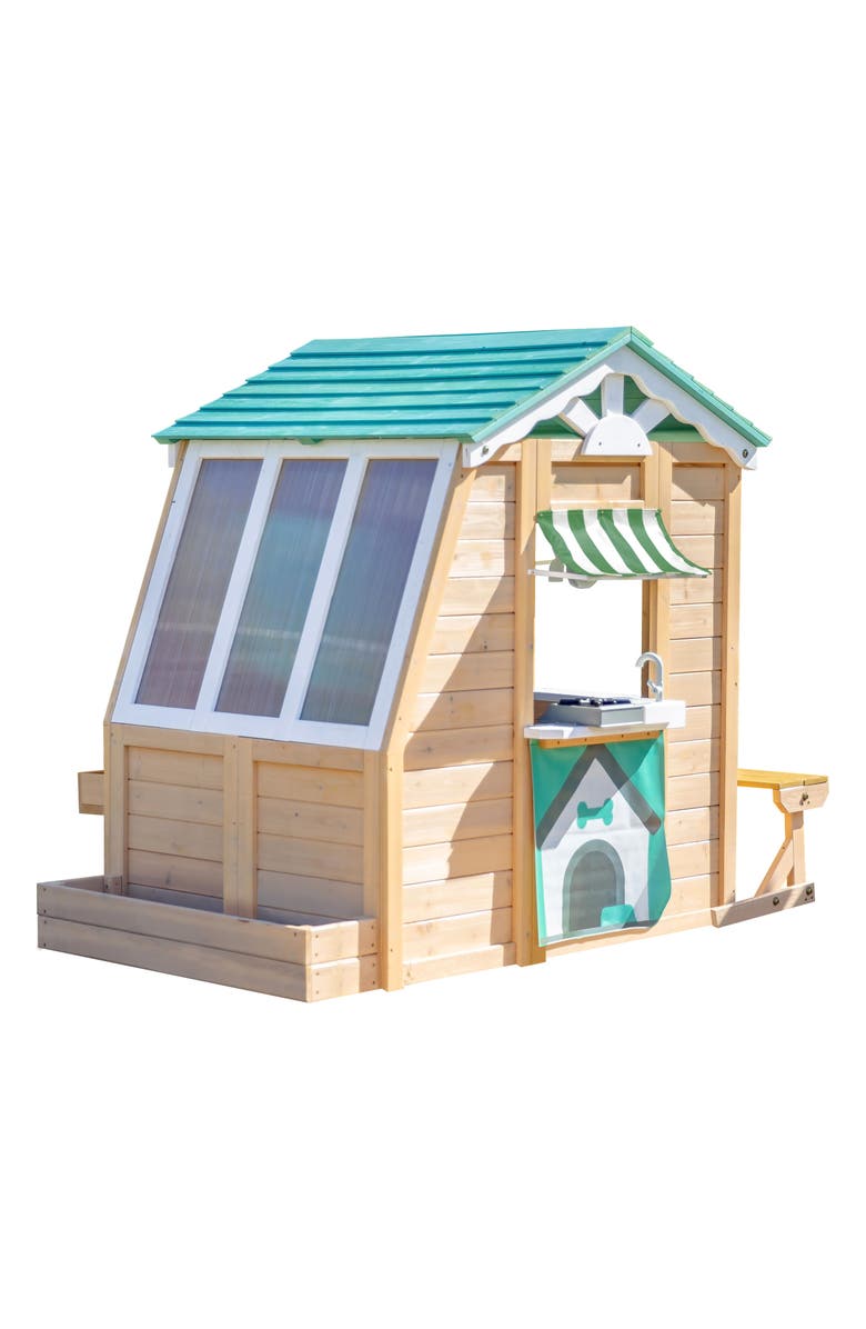 Teamson Kids Gardenia Wooden Playhouse, Alternate, color, Cream