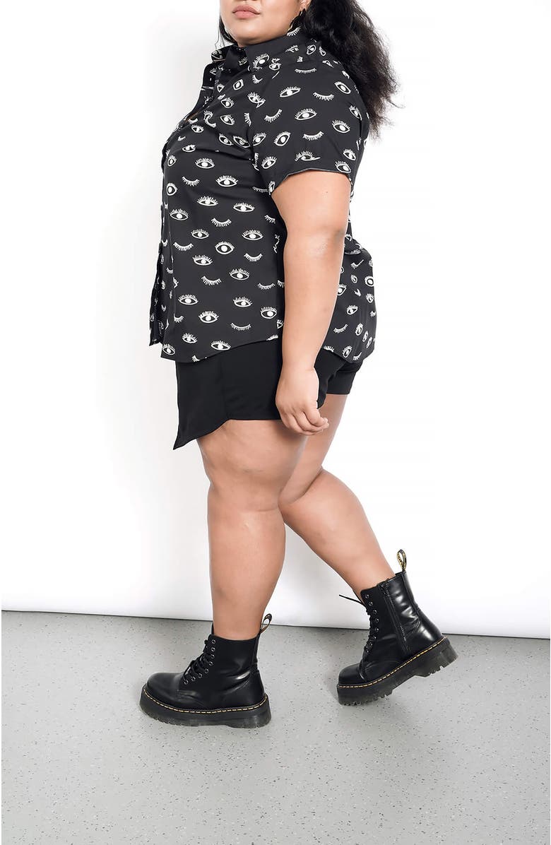 WILDFANG The Essential Button Up, Alternate, color, Wink Black