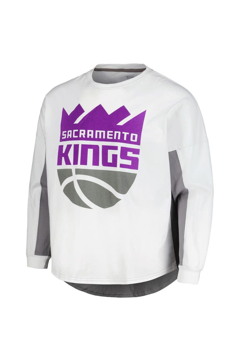 Men's Stadium Essentials White Sacramento Kings Rally Pullover Sweatshirt, Alternate, color, White