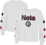 '47 Women's '47 White Brooklyn Nets 2021/22 City Edition Call Up Parkway Long Sleeve T-Shirt