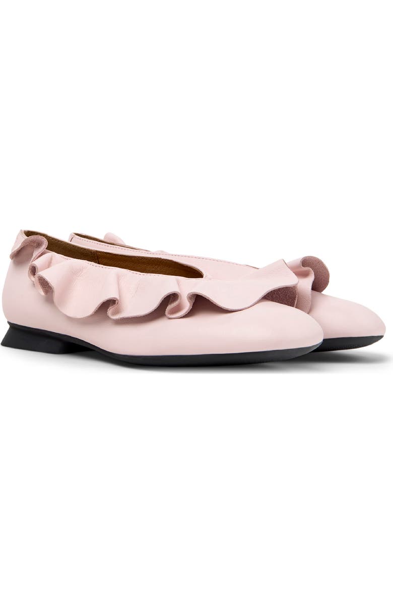 Camper Casi Myra Ruffle Flat, Main, color, Pastel Pink