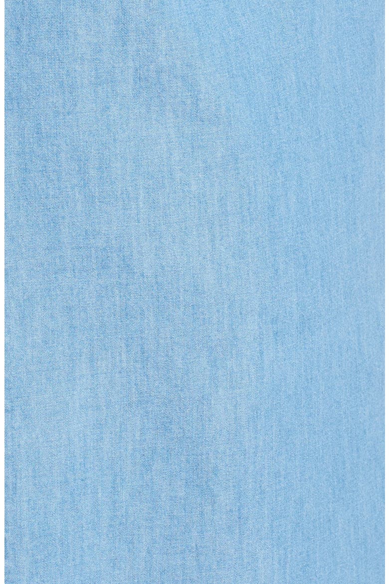 Frayed Denim Shift Dress, Alternate, color, LIGHT BLUE
