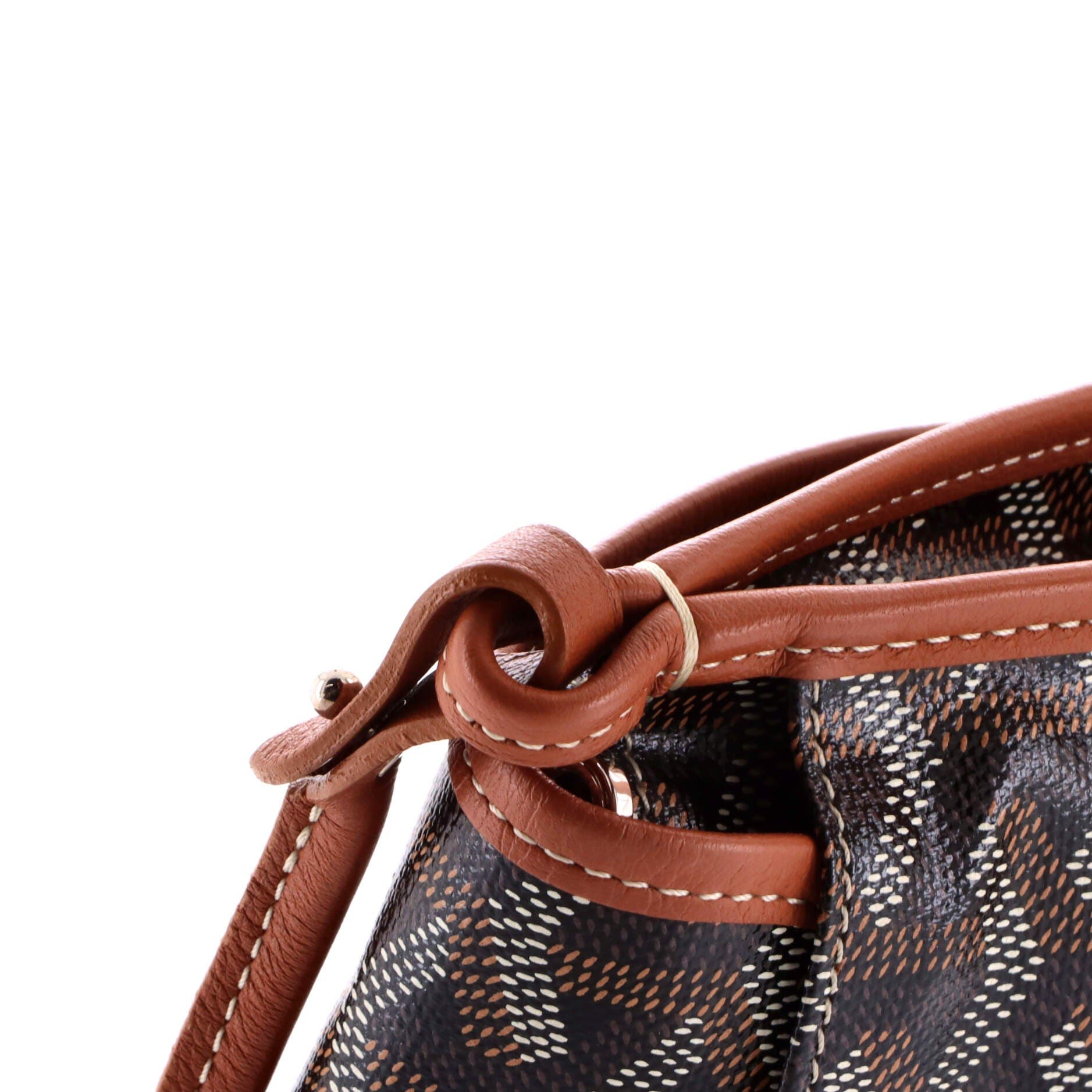 Pre-Owned Goyard Plumet Clutch Wallet Coated Canvas, Alternate, color, Brown