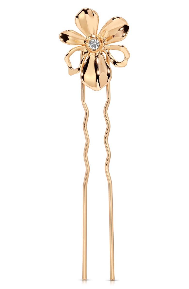 Ettika Petals Hair Pin, Main, color, 