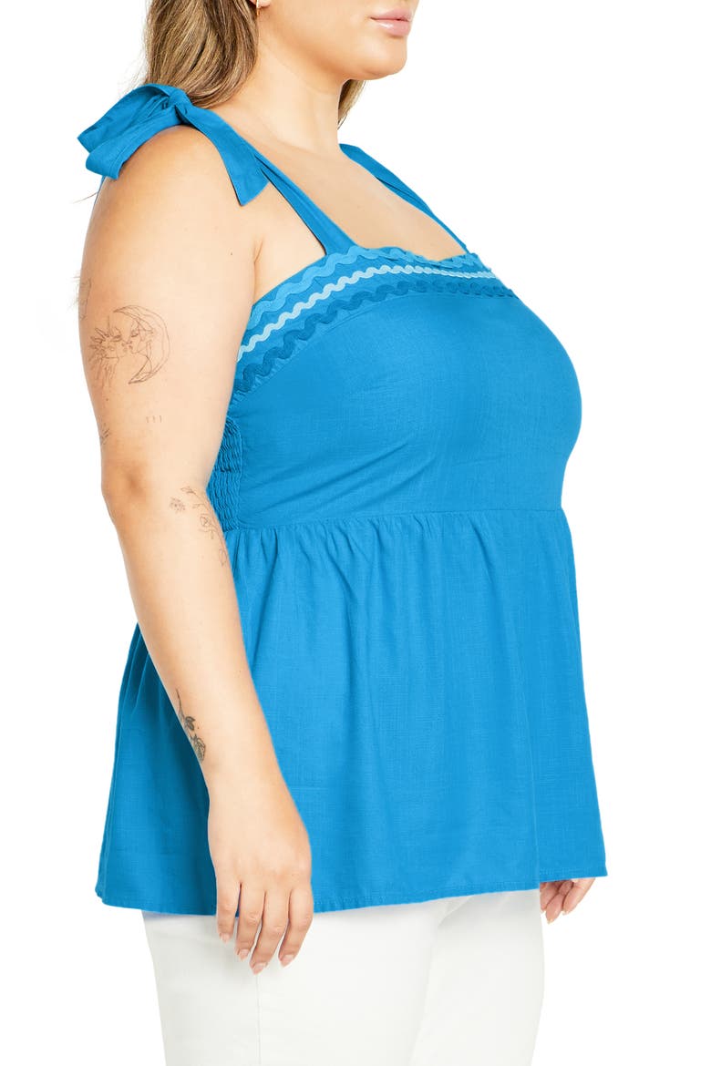Paradiso Tie Strap Tank, Alternate, color, ICE BLUE
