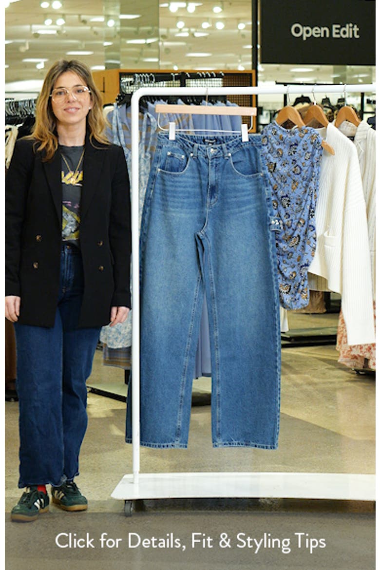 Sydnee Embellished Wide Leg Carpenter Jeans video