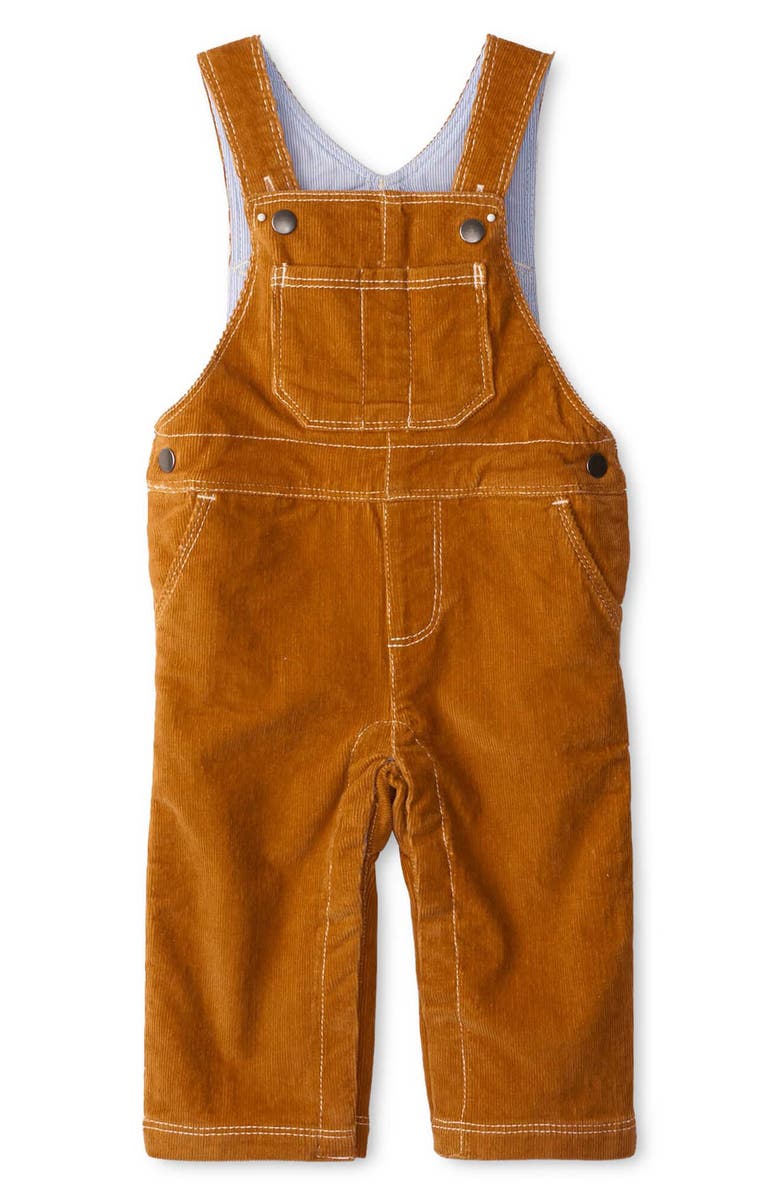 Hatley Corduroy Overall Romper, Main, color, 