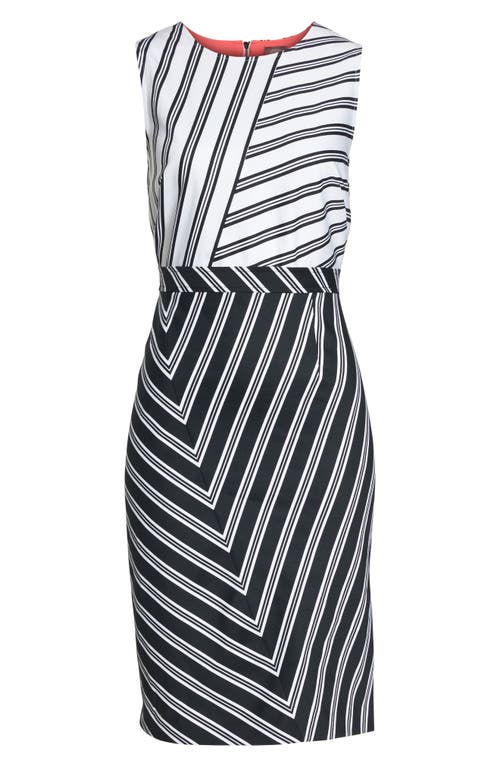Vince Camuto Stripe Sheath Dress In Multi