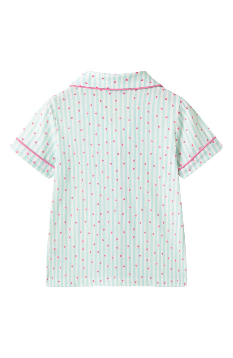 Andy & Evan Kids' Print Two-Piece Pajamas, Alternate, color, Light Green Heart