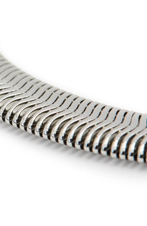 Allsaints Eden Snake Chain Bracelet In Silver