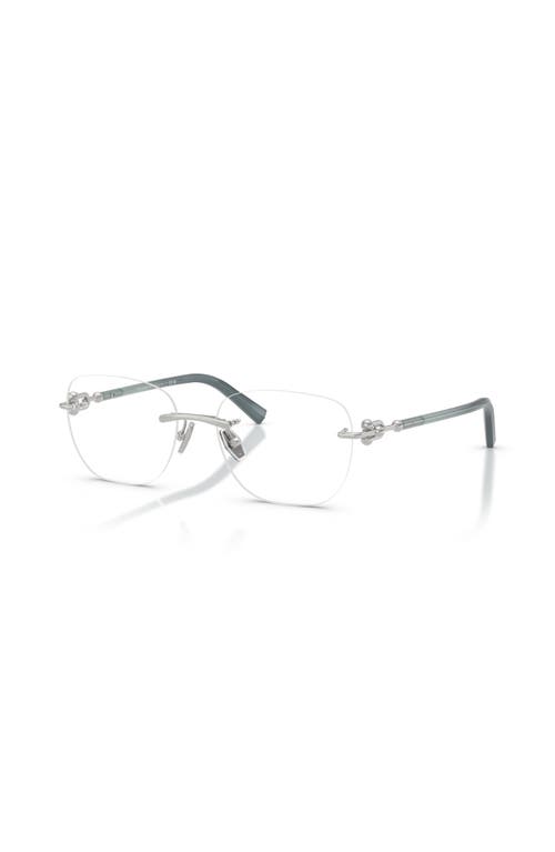 Tiffany & Co . 54mm Square Optical Glasses In Brown